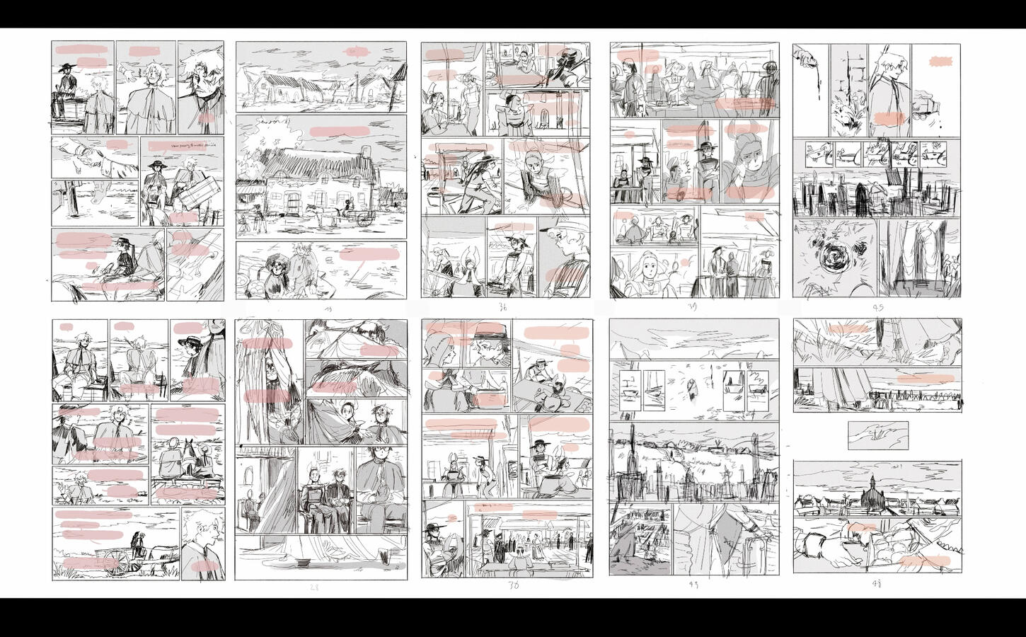 Etape 3. Les crayonnés